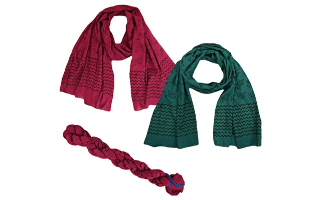 Mumbai Crinkle Scarf - Raspberry