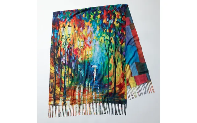 Museum Collection Artistic Double Sided Print Scarf - Walk In The Rain