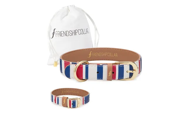 Nautical Pup Friendship Collar & Bracelet Set - Xs