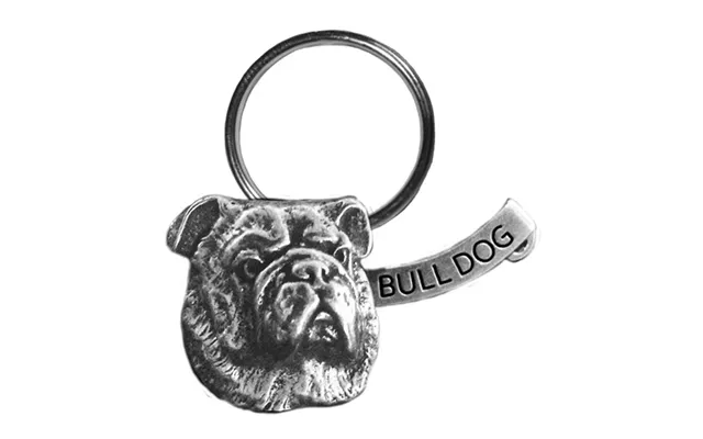 New-spin Metal Casting Bulldog Keychain