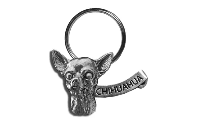 New-spin Metal Casting Chihuahua Keychain