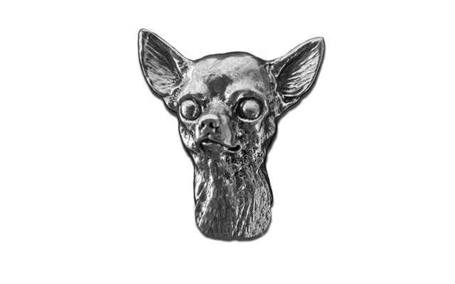 New-spin Metal Casting Chihuahua Magnet