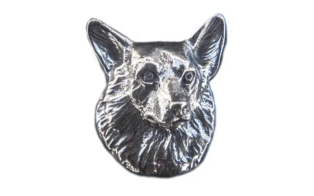 New-spin Metal Casting Corgi Pewter Magnet