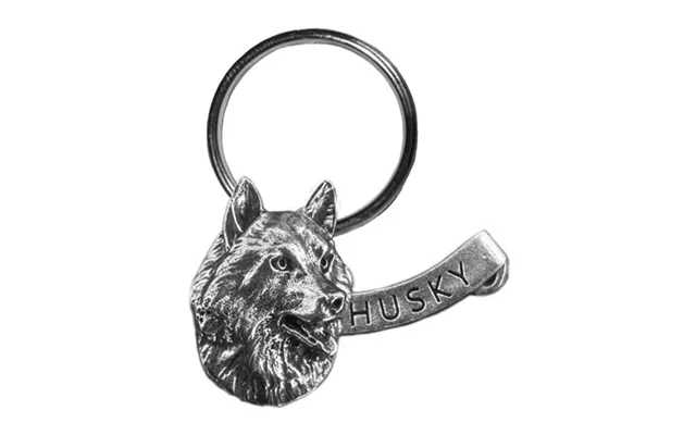 New-spin Metal Casting Husky Keychain