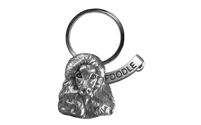 New-spin Metal Casting Poodle Keychain