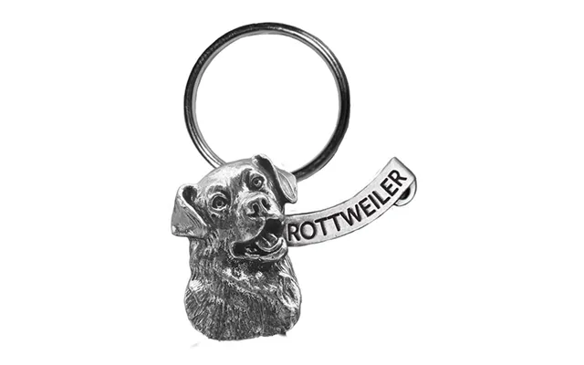 New-spin Metal Casting Rottweiler Keychain
