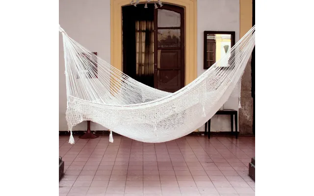 Novica Hand Woven Ivory Cotton Double Hammock