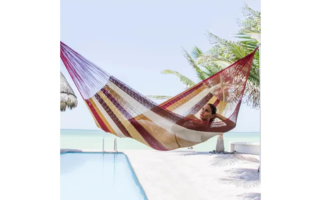 Novica Loreto Mexican Multicolor Cotton Maya Hammock