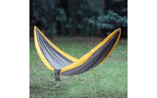 Novica Morning Dreams Grey Yellow Portable Parachute Fabric Hammock Double