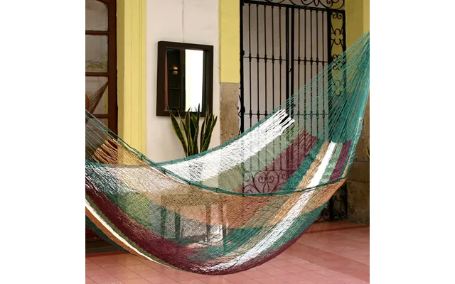 Novica Mother Earth Unique Striped Mayan Hammock Single