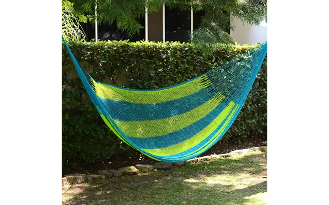 Novica Neptune Hand Made Nylon Single Hammock With S-hooks From Mexico