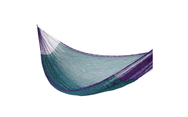 Novica Purple & Teal Hand Woven Nylon Hammock