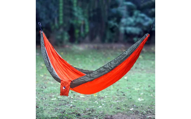Novica Summer Dreams Orange Green Portable Parachute Fabric Hammock Double
