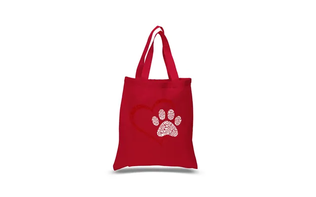 Paw Heart - Small Word Art Tote Bag