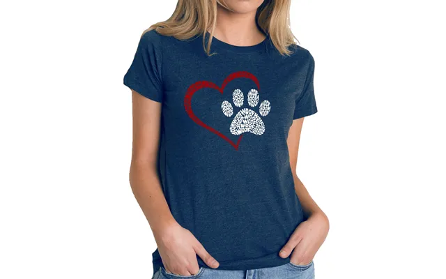 Paw Heart - Women's Premium Blend Word Art T-shirt