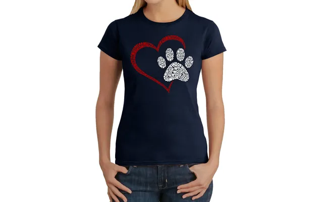 Paw Heart - Women's Word Art T-shirt