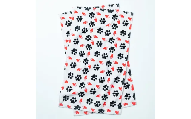Paw Print Bath Hand Towels - Set Of 2