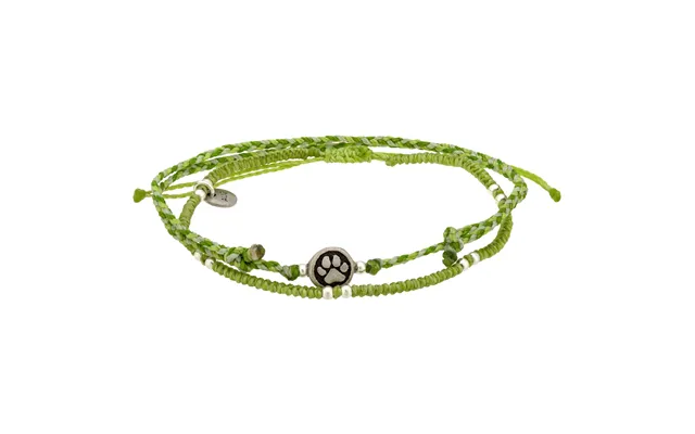 Paw Print Birthstone Anklet Set - August
