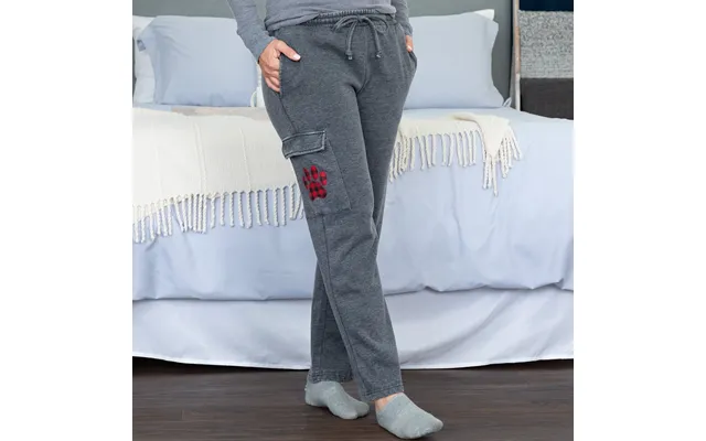 Paw Print Burnout Cargo Pocket Pants - Buffalo Paws