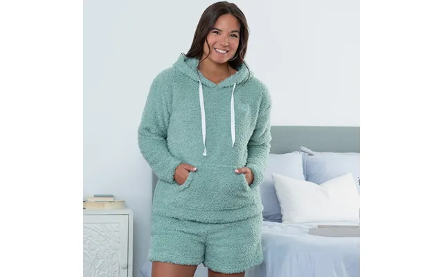 Paw Print Cloud Fleece Lounge Shorts Set - 1x