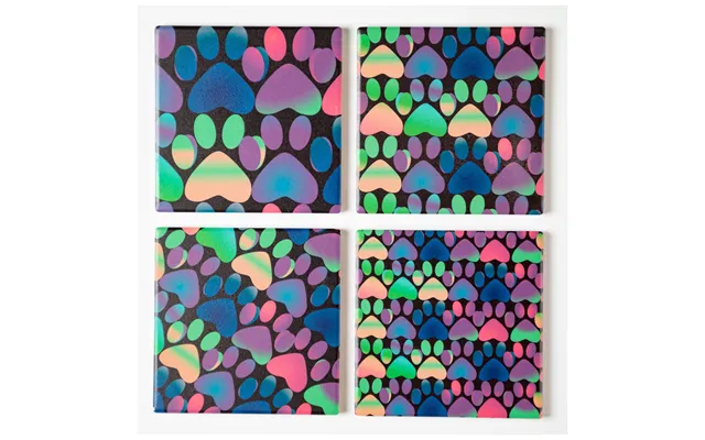 Paw Print Coaster - Set Of 4