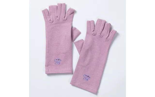 Paw Print Compression Gloves - Purple