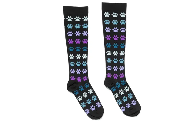Paw Print Compression Socks - Single Row Paws