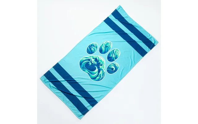 Paw Print Oversized Beach Towel - Paw Waves