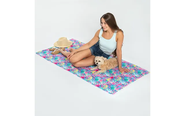 Paw Print Oversized Beach Towel - Watercolor Paws