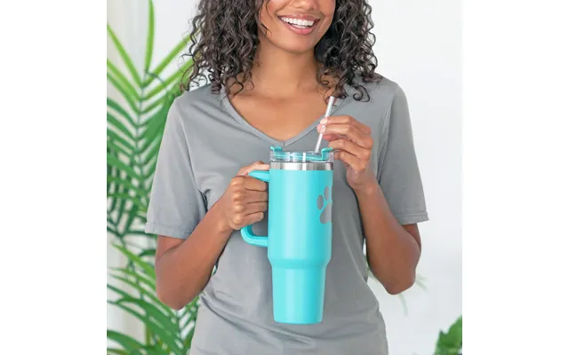 Paw Print Vacuum Sealed Stainless Steel Tumbler - 40 Oz