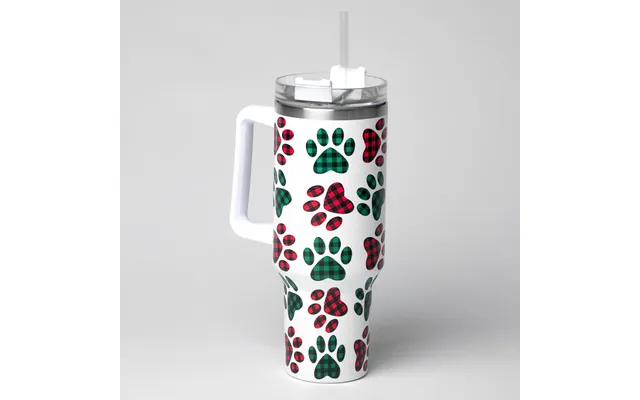 Paw Print Vacuum Sealed Stainless Steel Tumbler - 40 Oz