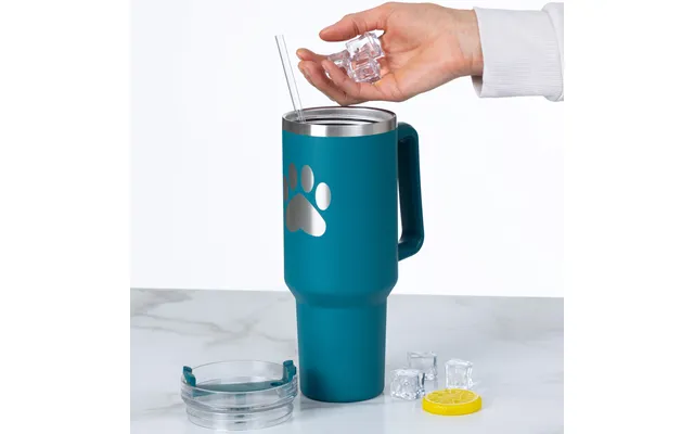 Paw Print Vacuum Sealed Stainless Steel Tumbler - 40 Oz