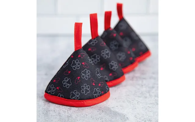 Paw Prints Hot Lid Handle Hat - Set Of 4