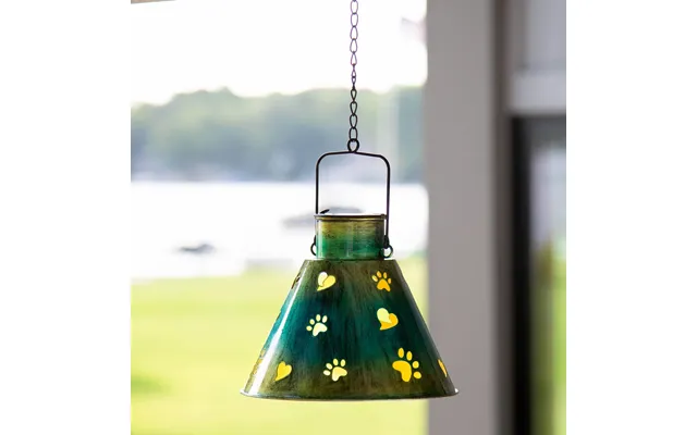 Paws Galore Hanging Solar Lamp - Teal