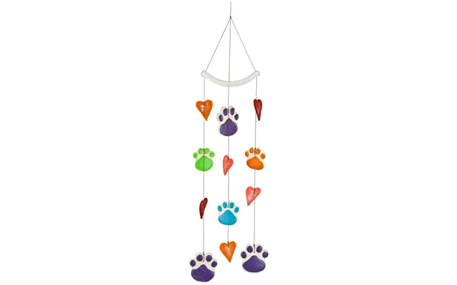Paws Of Love Ceramic Wind Chime - Hearts