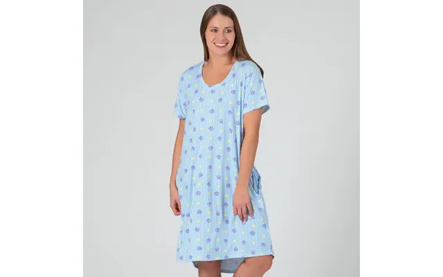 Paws & Pinstripes Soft Touch Pajamas - Pocket Nightgown