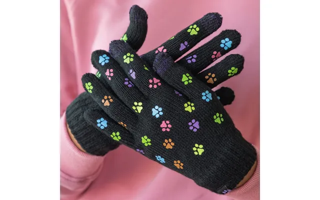 Paws Touch Screen Gloves Paw Print Mittens - Paws Galore