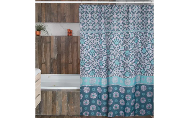 Pawsitively Pretty Shower Curtain With 12 Hooks - Perfectly Patterned Paws