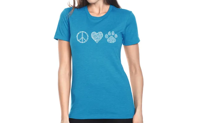 Peace Love Cats - Women's Premium Blend Word Art T-shirt