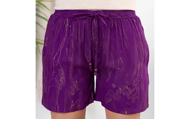 Perfectly Content Marble Shorts - Purple