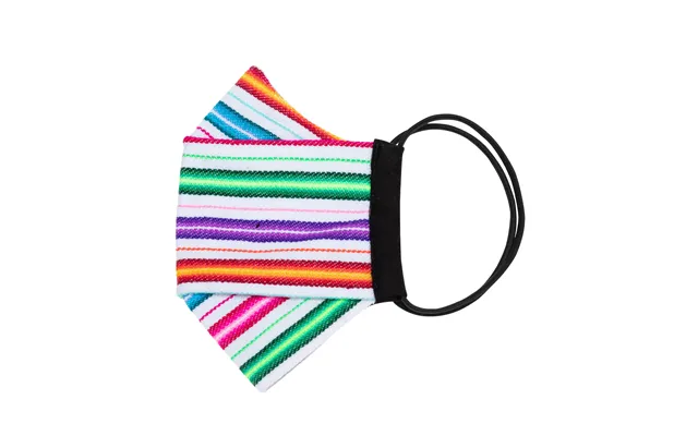 Peruvian Textile Face Mask - White