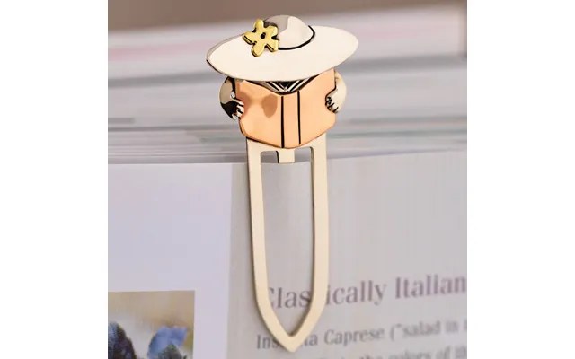 Pet Book Lover Mixed Metal Bookmark - Book