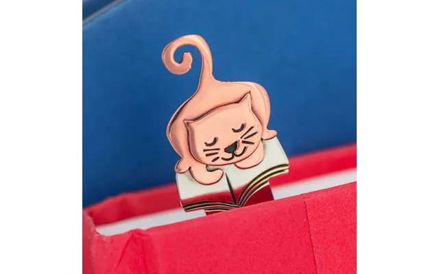 Pet Book Lover Mixed Metal Bookmark - Cat
