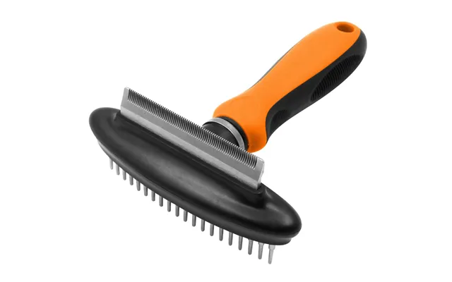 Pet Life Flex Series Rake & Deshedder - Orange