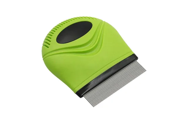 Pet Life Grazer Handheld Flea & Tick Comb - Green