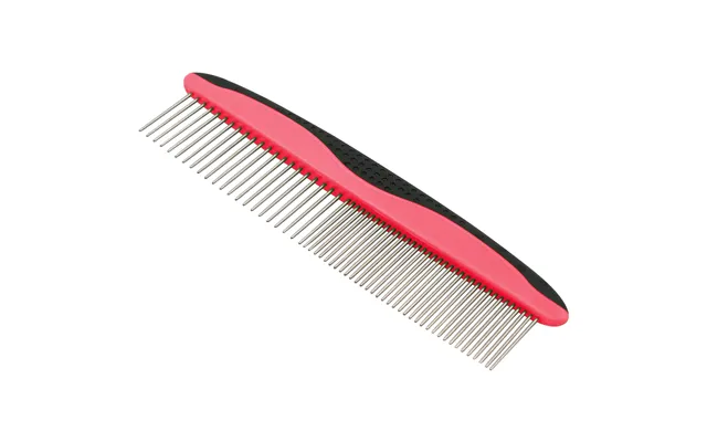 Pet Life Grip Ease Grooming Pet Comb - Red