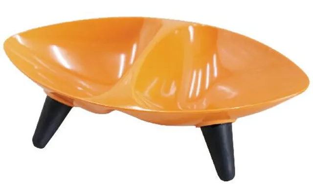 Pet Life Melamine Couture Double Food & Water Dog Bowl - Orange
