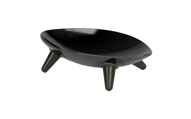 Pet Life Melamine Couture Sculpture Dog Bowl - Black