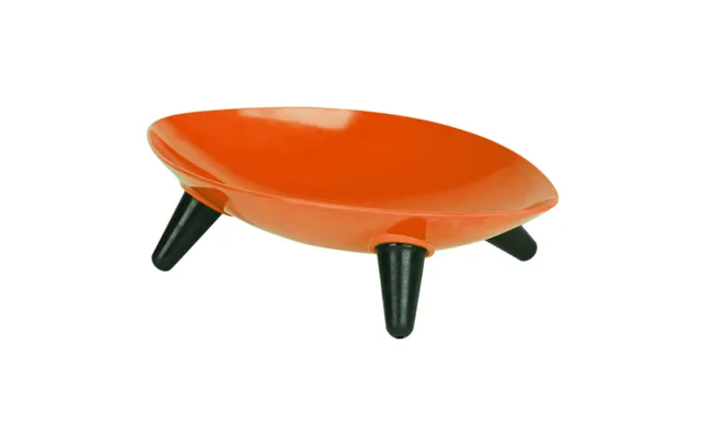 Pet Life Melamine Couture Sculpture Dog Bowl - Orange