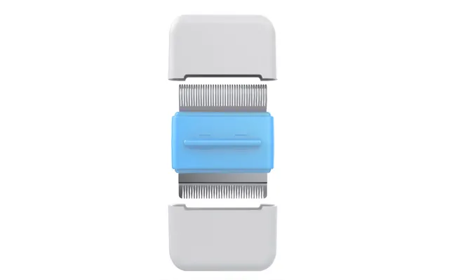 Pet Life Zipocket Under Rake & Pet Comb - Blue